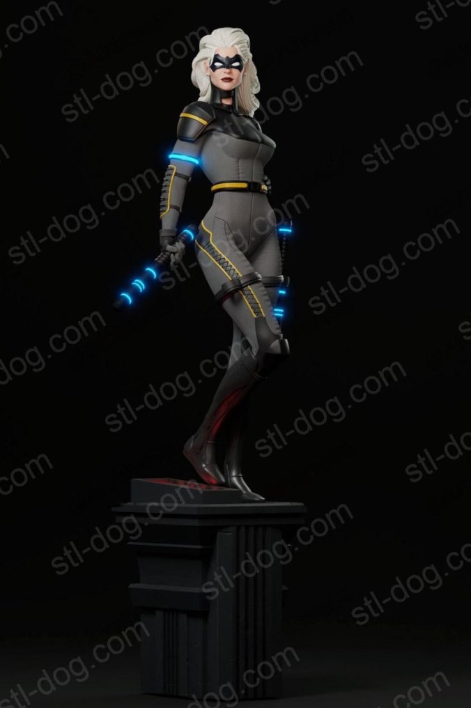 DC 黑金丝雀(Black Canary)3D打印图纸